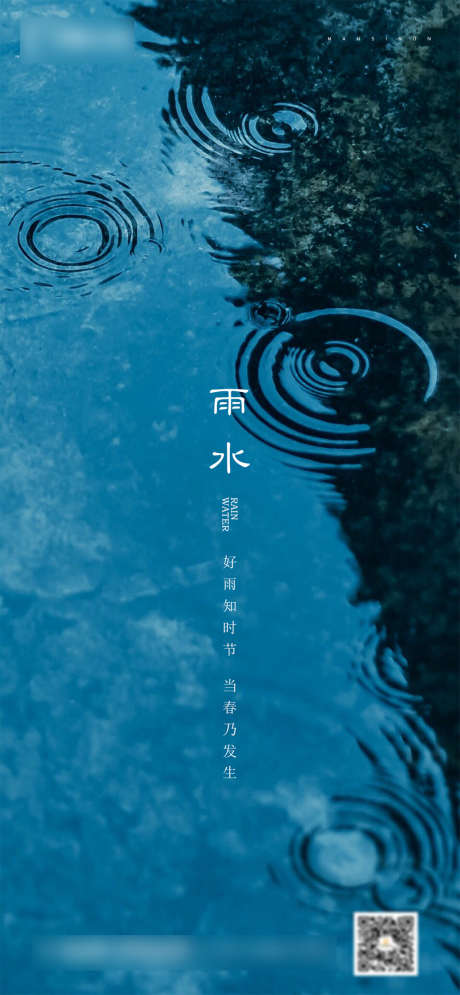 雨水节气海报_源文件下载_PSD格式_1242X2688像素-海报,房地产,二十四节气,雨水,雨滴-作品编号:2021101415584771-志设-zs9.com