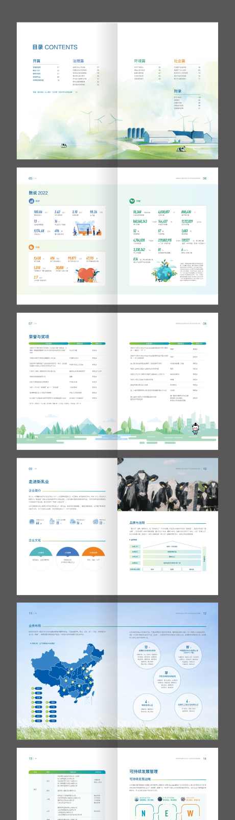 绿色奶制品环保乳业企业宣传画册_源文件下载_AI格式_2245X29624像素-画册,企业,乳业,环保,奶制品,绿色-作品编号:2024011110418598-志设-zs9.com