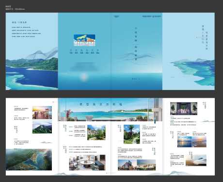 地产海居夏季风景别墅四折页_源文件下载_AI格式_2299X1867像素-户型,园林,新中式,价值点,海洋,海居,别墅,房地产,四折页,折页-作品编号:2024020201354950-志设-zs9.com