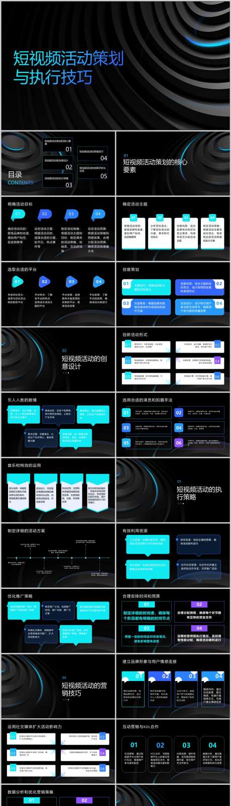 短视频活动策划与执行技巧PPT_源文件下载_其他格式格式_1212X5811像素-技巧,执行,策划,活动,短视频,PPT-作品编号:2024041412158289-志设-zs9.com