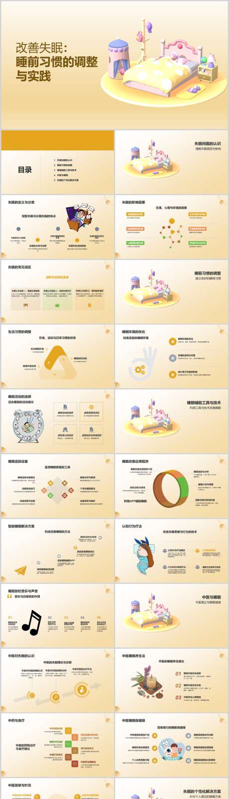 改善失眠：睡前习惯的调整与实践PPT_源文件下载_其他格式格式_1212X5130像素-实践,调整,习惯,睡前,失眠,改善,PPT-作品编号:2024041821021365-志设-zs9.com