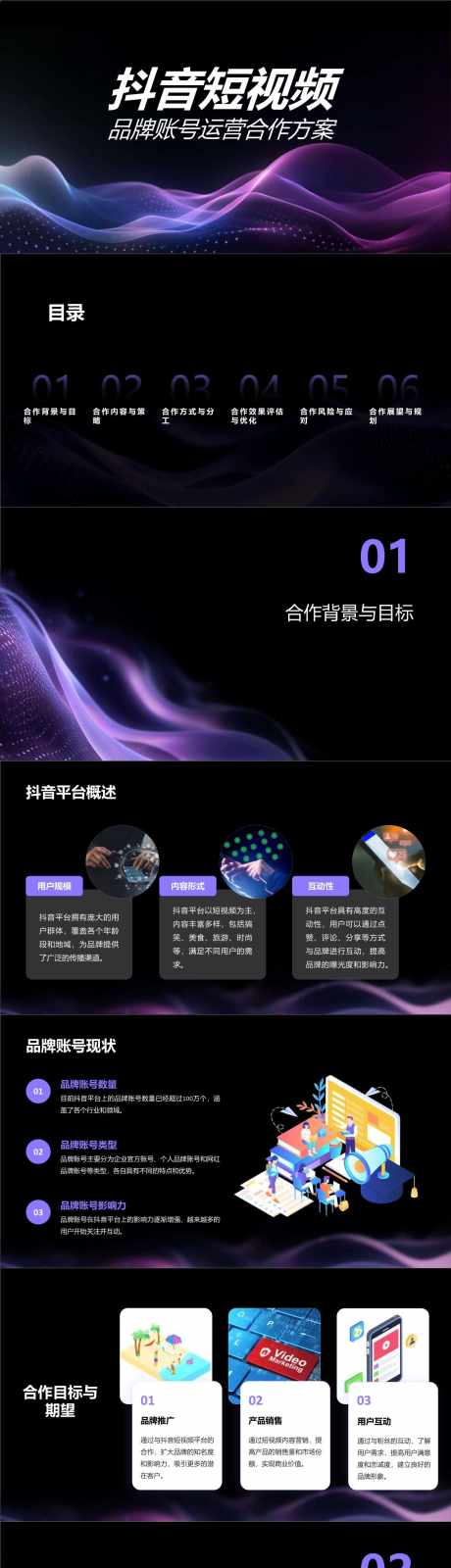 抖音短视频品牌账号运营合作方案PPT_源文件下载_其他格式格式_1280X18000像素-方案,合作,运营,账号,品牌,短视频,抖音,PPT-作品编号:2024050718351373-志设-zs9.com