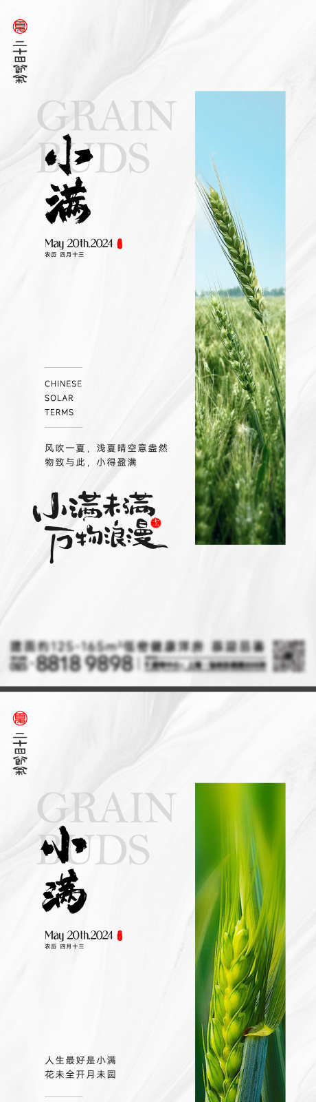 小满节气海报_源文件下载_2000X8701像素-水稻,稻穗,麦穗,夏天,夏季,节气,海报,小满-作品编号:2024050914156231-志设-zs9.com