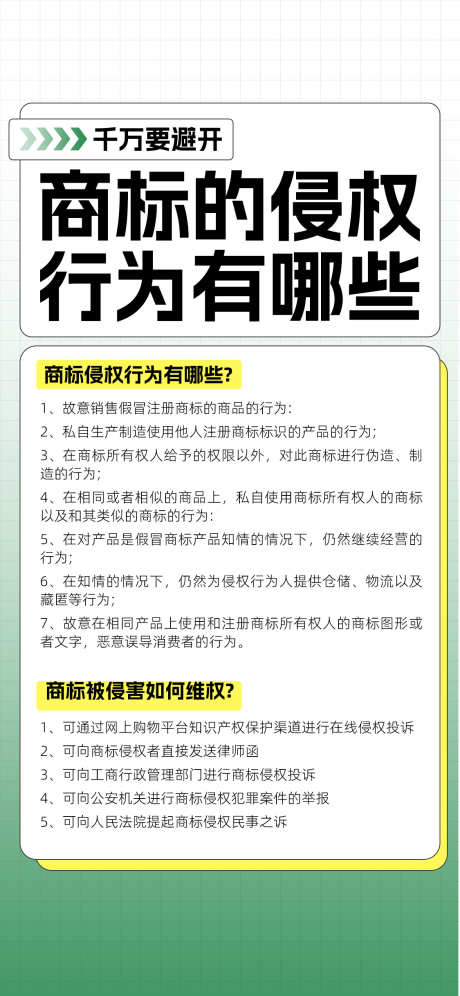 商标侵权与维权途径_源文件下载_PSD格式_1242X2688像素-小知识,知识,产权,维权,金融,商标-作品编号:2024071716223298-志设-zs9.com