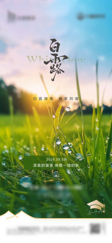 白露节气单图_源文件下载_CDR格式_1799X3896像素-节气,白露,秋天,露珠,水珠,秋季,自然-作品编号:2024090116224813-志设-zs9.com