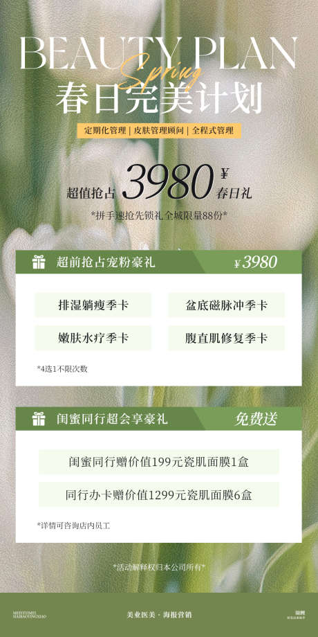 医美卡春季项目季卡价格促销海报_源文件下载_PSD格式_1200X2400像素-季卡,春季,清新,修复,套餐,促销,价格,卡项,美业,医美,海报-作品编号:2024091915305283-志设-zs9.com