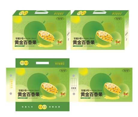 水果包装礼盒设计_源文件下载_CDR格式_4629X3913像素-纸盒,外包装,百香果-作品编号:2025020613406994-志˰设’网