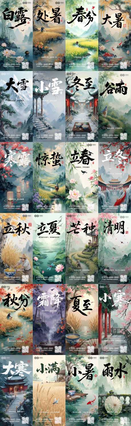 二十四节气系列海报_源文件下载_PSD格式_4500X14616像素-大寒,小寒,冬至-作品编号:2025050515135952-志·设‘网