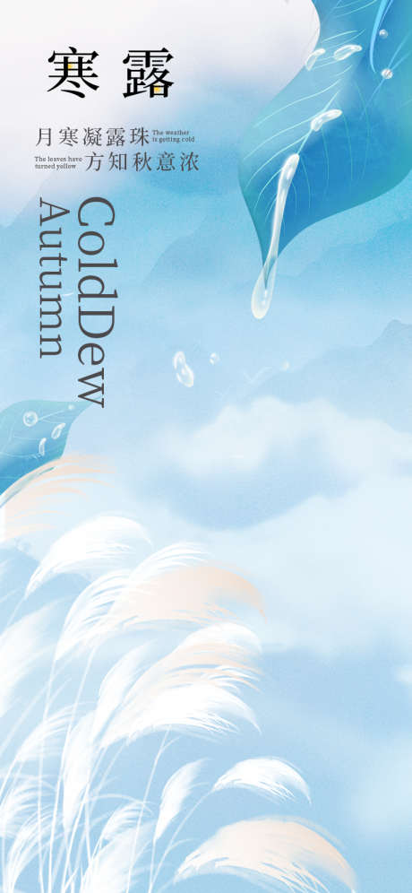 寒露节气海报_源文件下载_PSD格式_750X1624像素-露珠,深秋,节气-作品编号:2025051410595880-志`设‛ۛ网