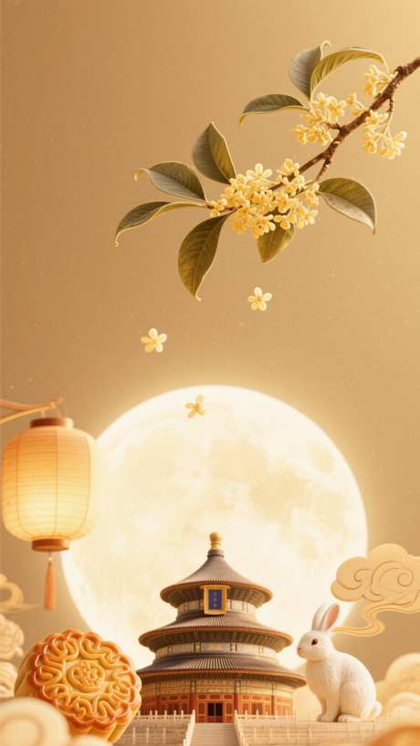 中秋节背景_AI图片下载_采样_1152X2048像素-玉兔,桂花,背景-作品编号:2025091708201984-志′设˲͓͕͔͐͑͗ٚٛٙ网