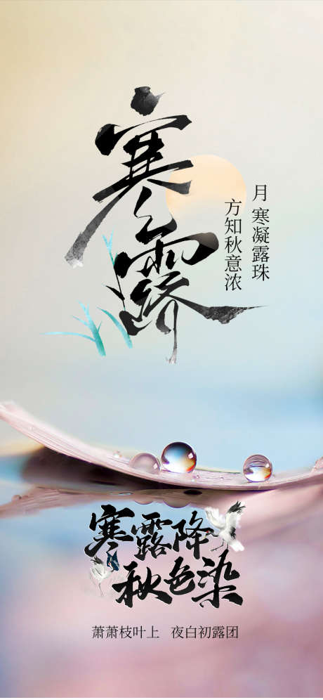 寒露节气海报_源文件下载_PSD格式_1080X2338像素-节气,露珠,寒露-作品编号:2025093011091587-志˜设`网